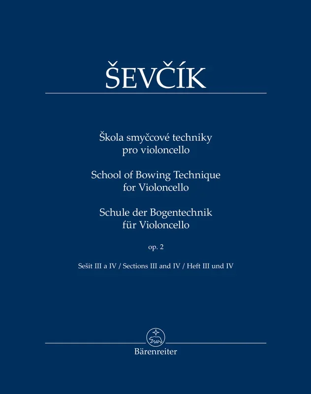Ševčík: School of Bowing Technique for Cello Op 2, Book 2