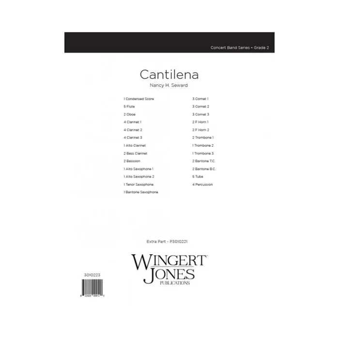 Seward, Nancy H. – Cantilena – Full Score