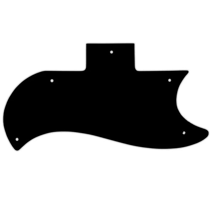 SG Original 1961-1970 Half Face – Solid Shiny Black .090″ / 2.29mm thick, with bevelled edge