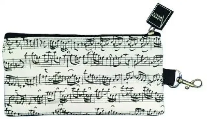 Sheet Music Pencil Case – White