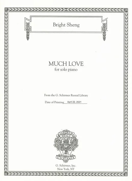 Sheng: Much Love (Anniversary for Lenny)