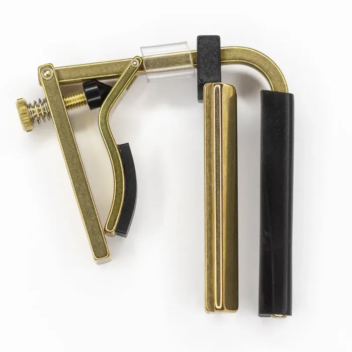 Shubb C6b Dobro Resophonic Guitar Capo – Brass Finish