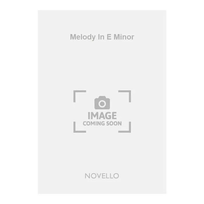 Silas, Edouard – Melody In E Minor