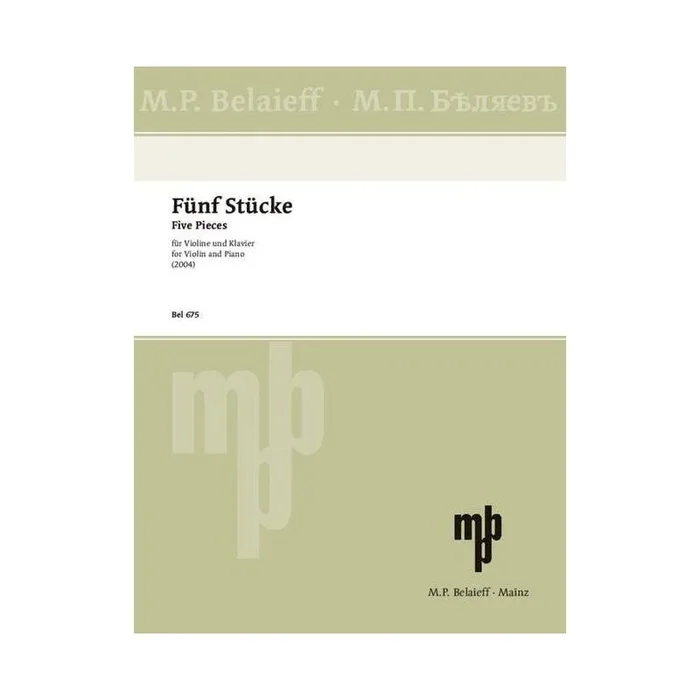 Silvestrov, Valentin – Five Pieces