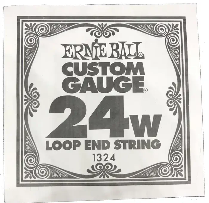 Single .024 Loop end stainless steel wound banjo / mandolin string