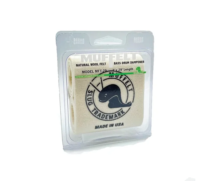 Slug – Bass Drum Muffelt 3 ” x 29 ” Natural Wool