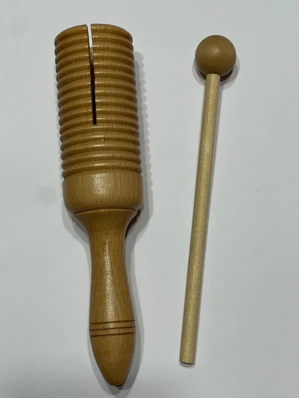 Small Wooden Tone Block / Guiro