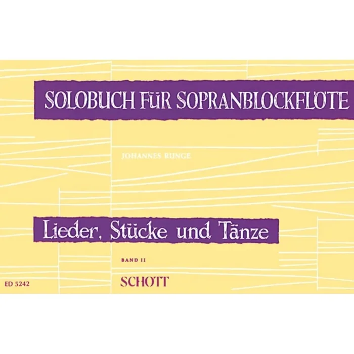 Solobuch für Sopranblockflöte Vol. 2