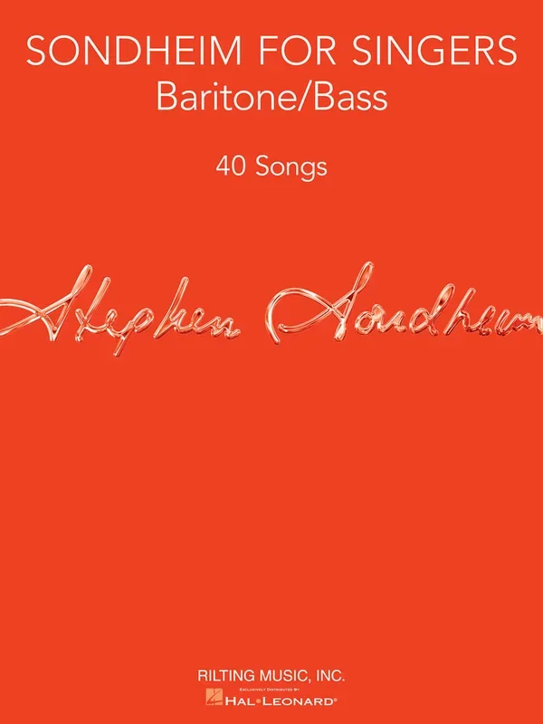 Sondheim for Singers: Baritone / Bass
