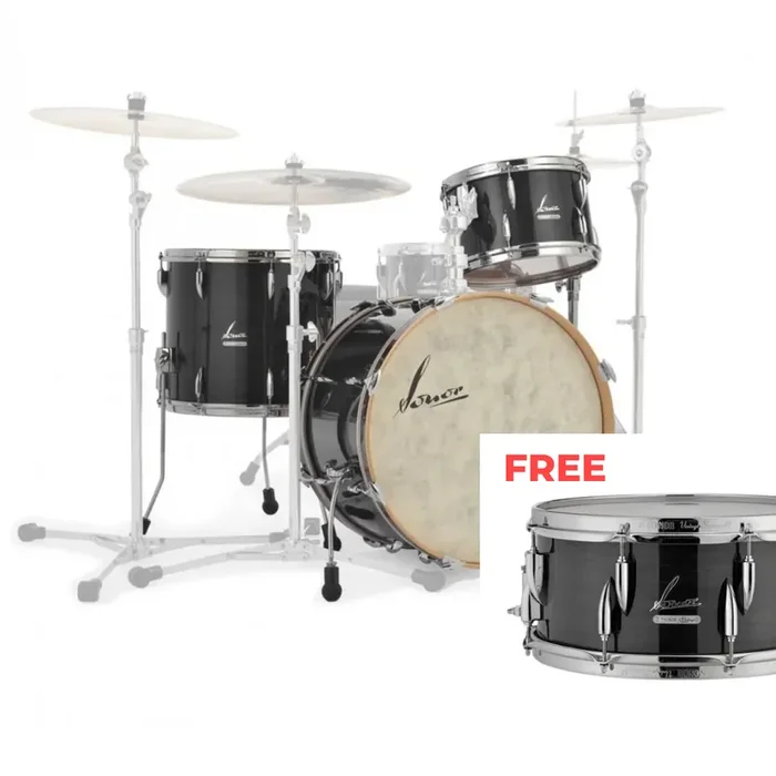 Sonor Vintage 20‘‘ 3pc Drum Kit – Vintage Black Slate *FREE SNARE DRUM*