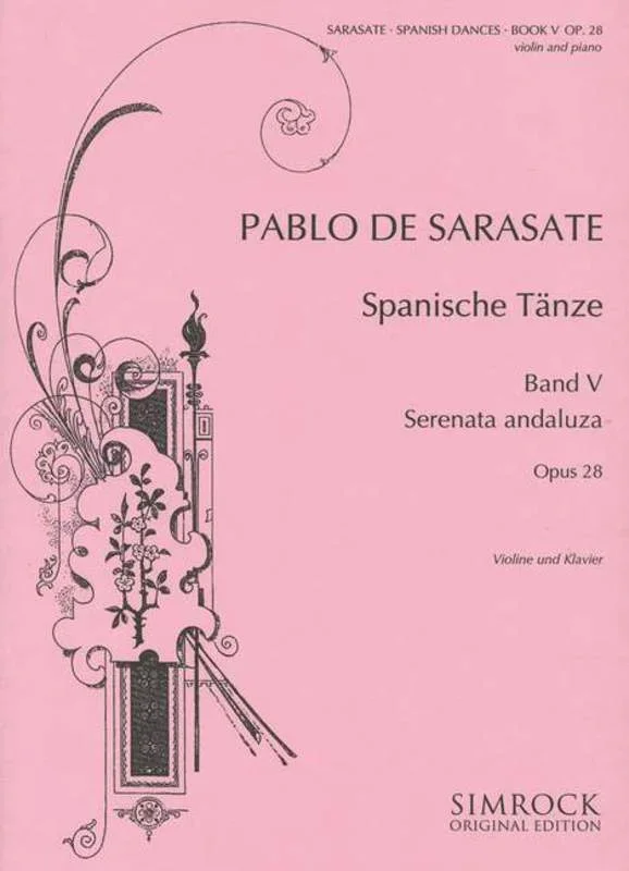 Spanish Dances Vol 5 Op 28 Violin/Piano Book