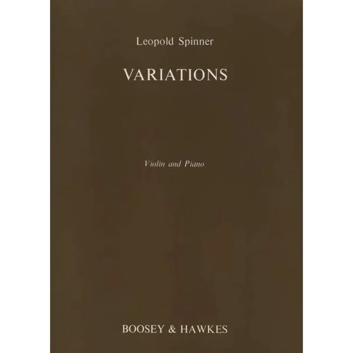 Spinner, Leopold – Variations op. 19