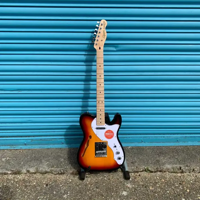 Squier Affinity Series Thinline Telecaster Electric Guitar in 3 Tone Sunburst