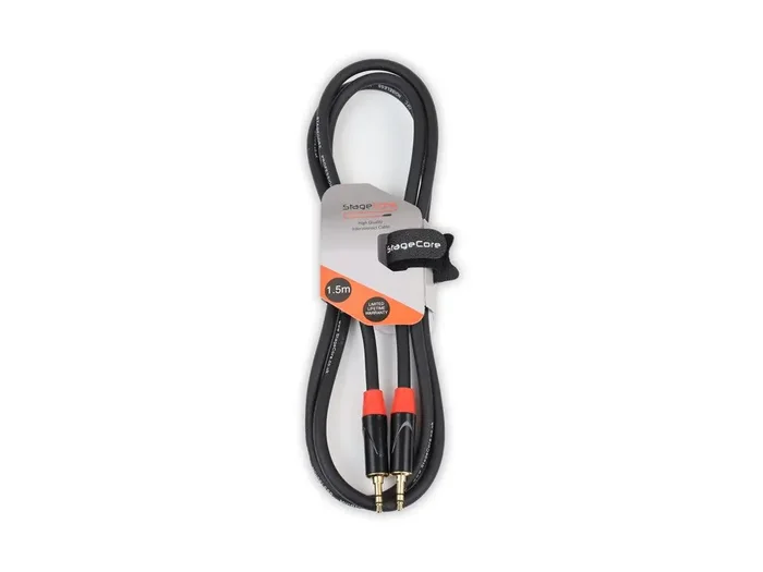 Stagecore 1.5m 3.5mm Stereo Mini Jack – 3.5mm Stereo Mini Jack Aux Cable