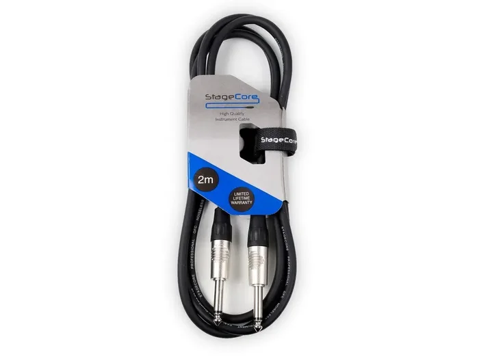 Stagecore 2m 6.35mm (1/4″) Mono Jack – 6.35mm (1/4″) Mono Jack Cable