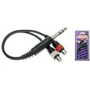 Stagg 1/4″ Jack to 2 x Female RCA