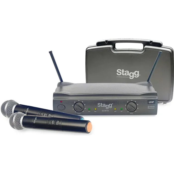 Stagg – UHF Wireless Microphone System (2x Handheld Microphones)