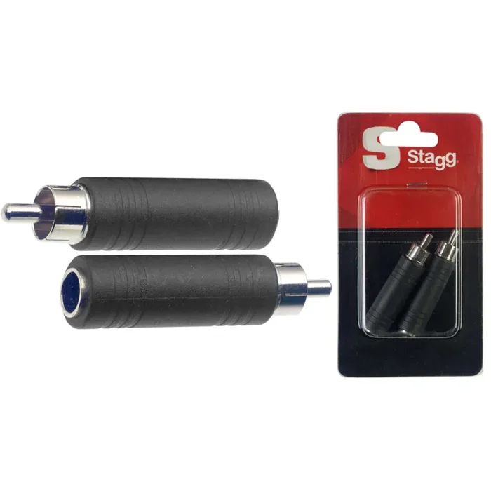 Stagg Female Phone-Plug/Male RCA Adaptor (2 units)