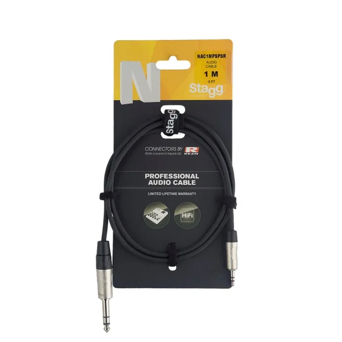Stagg NAC1MPSPSR 1M/3FT AUDIO minST.PL-ST.PL DL