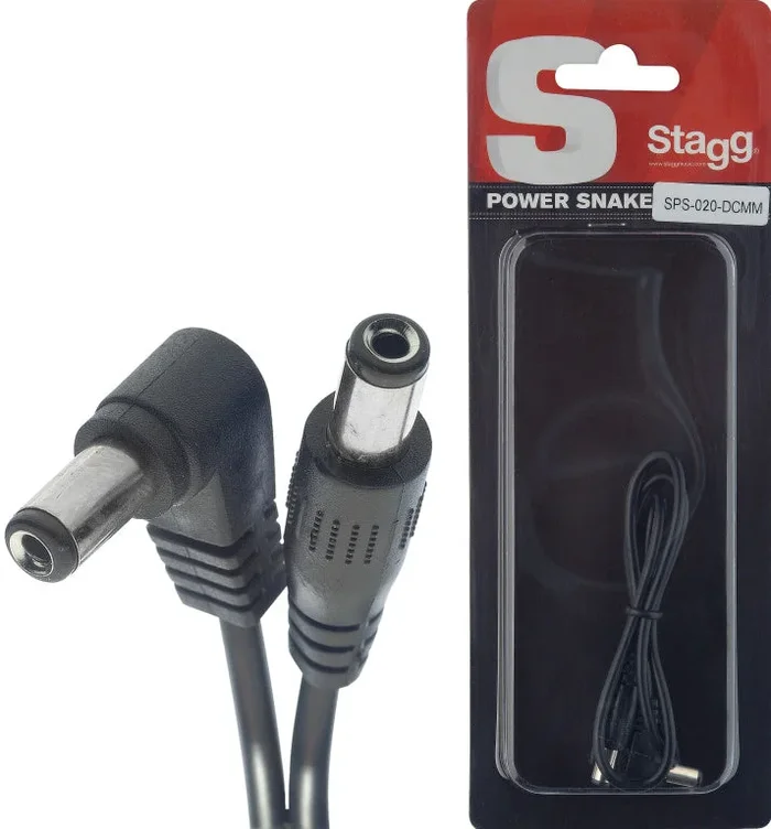 Stagg SPS-020-DCMM 20 cm DC POWER CABLE MALE-MALE