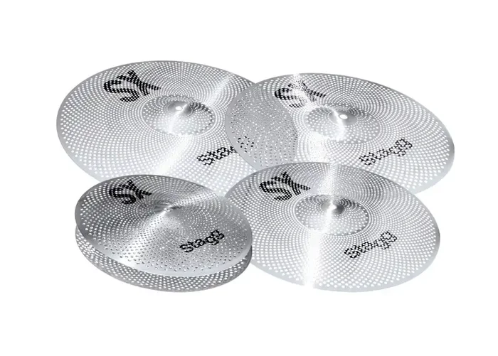 Stagg SXM Silent Cymbal Set including gig bag.