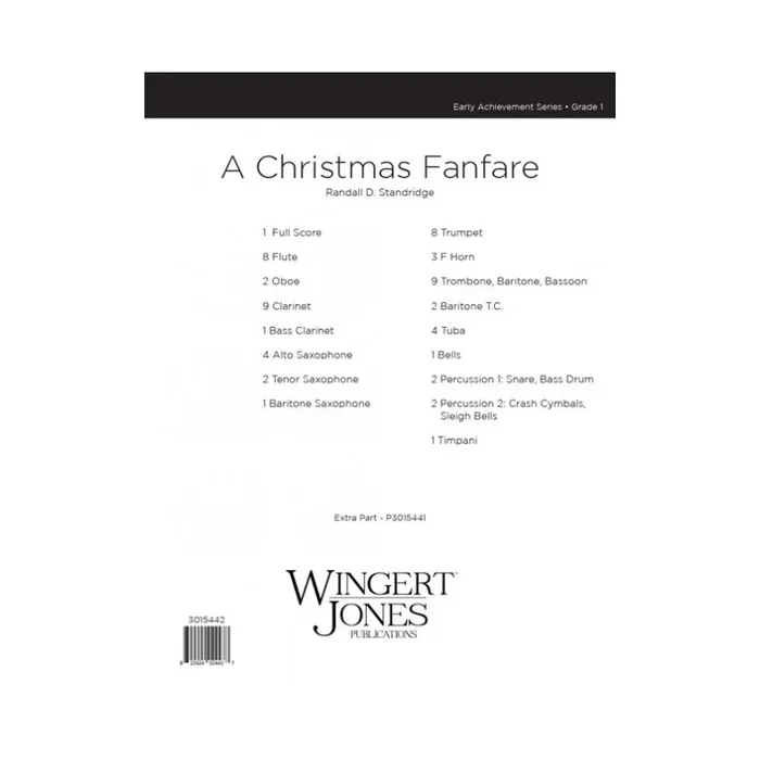 Standridge, Randall – A Christmas Fanfare – Full Score