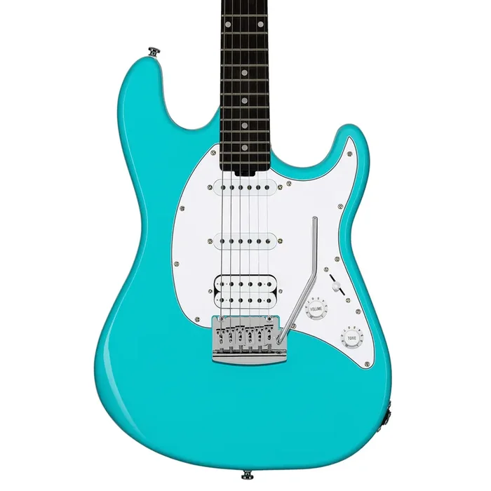 Sterling by Music Man Intro Series Cutlass CT20 HSS Amaranth Neck – Electric Blue