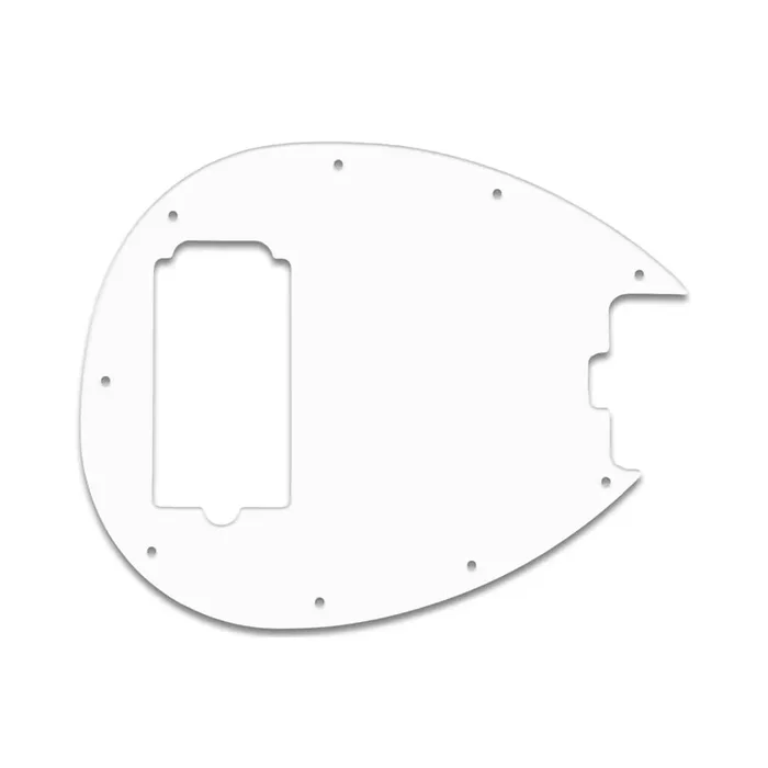 Sterling By Musicman SB14 (2010) – Solid Shiny White .090″ / 2.29mm thick, with bevelled edge