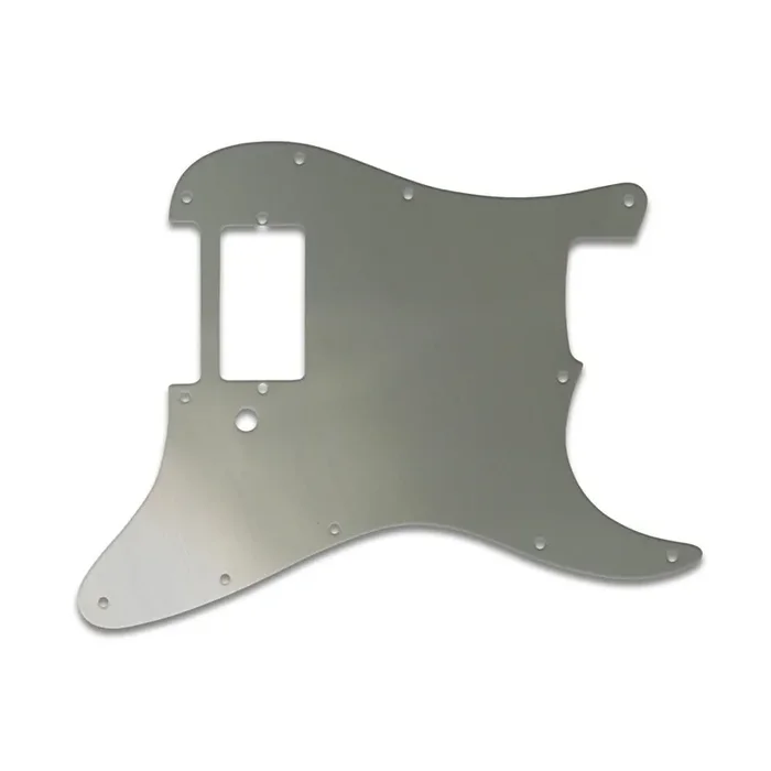 Strat 1 Humbucker Only – Brushed Silver (Simulated)