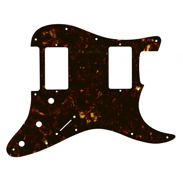 Strat 2 Hums – Dark Brown Celluloid Tortoiseshell White/Black/White 4 ply Lamination