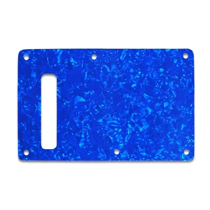Strat Backplate – Blue Pearl White/Black/White 3 ply Lamination