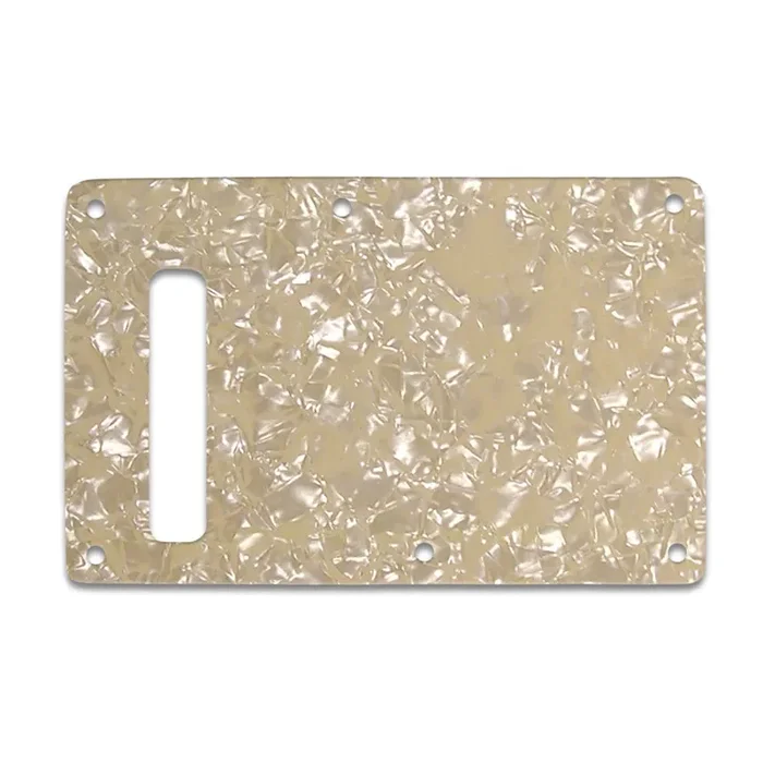 Strat Backplate – Cream Pearl C/B/C Lamination