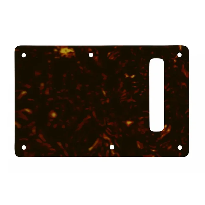 Strat Backplate – Dark Brown Celluloid Tortoiseshell White/Black/White 4 ply Lamination