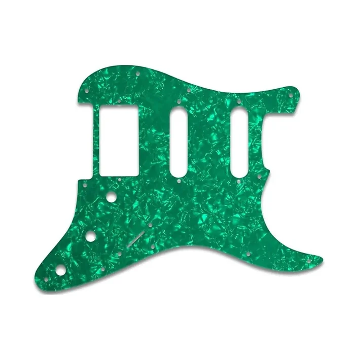 Strat Humbucker Single Single – Green Pearl White/Black/White 3 ply Lamination