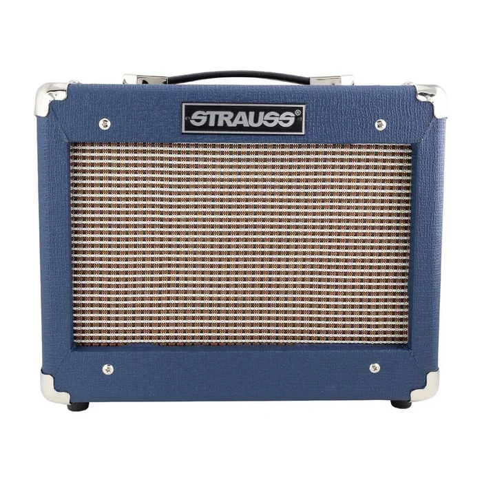 Strauss ‘Legacy’ 15 Watt Solid State Guitar Practice Amplifier (Blue)