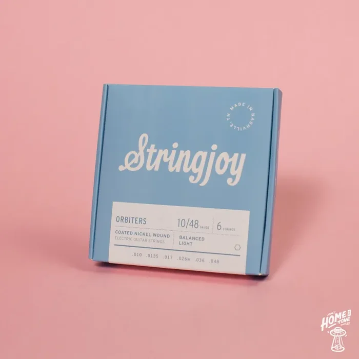 Stringjoy – Orbiters – Coated Nickel Wound Electric Guitar Strings – Balanced Light 10-48