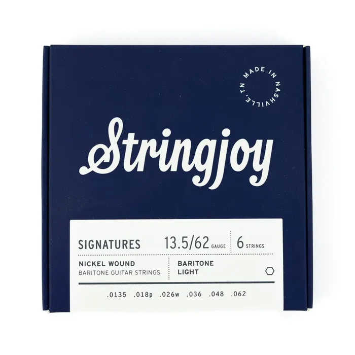 Stringjoy Signatures Nickel Wound 13.5-62 Baritone Electric Guitar Strings