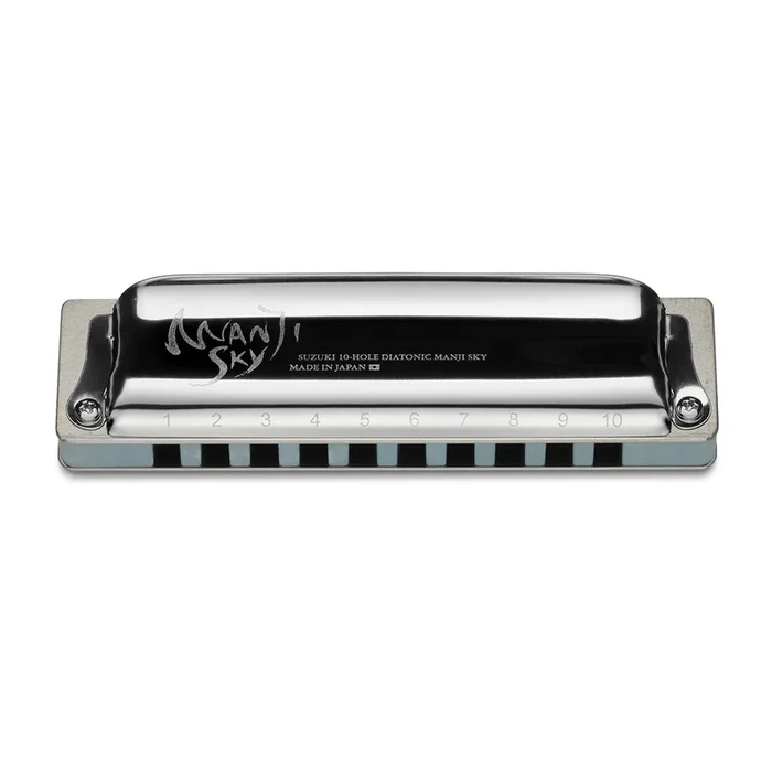 Suzuki Manji Sky 10-hole diatonic harmonica – F#