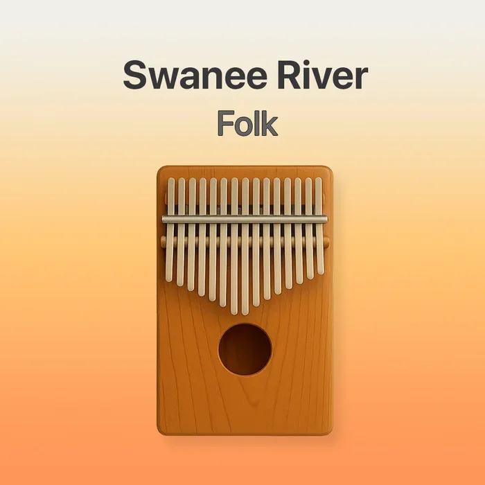 Swanee River – 17 Note Kalimba tab