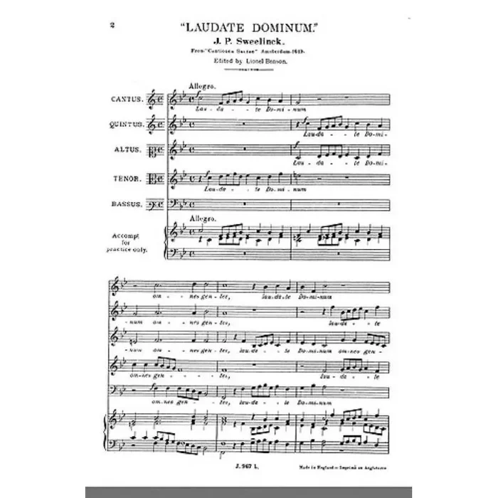 Sweenlick, J. – Laudate Dominum