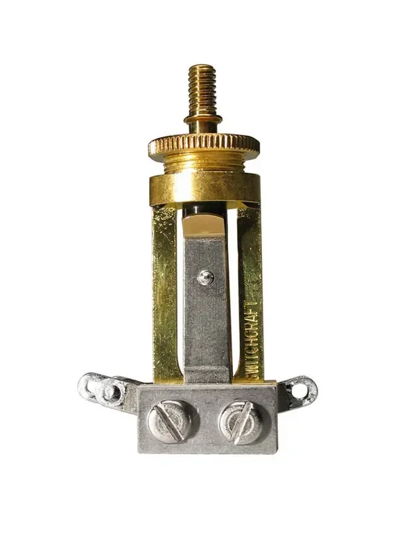 Switchcraft Toggle Switch – 3-Way Long Version – Gold
