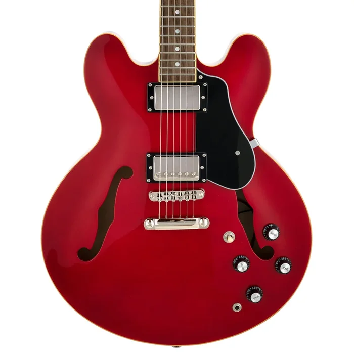 SX 335 Style Semi-Hollow Guitar, Cherry Red