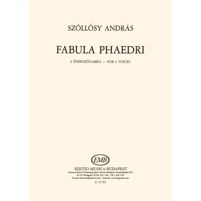 Szöllösy, András – Fabula Phaedri