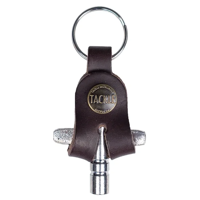Tackle Leather Drum Key Mahogany