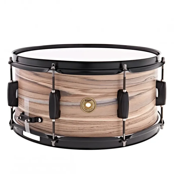 Tama Woodworks 14″x 6.5″ Snare drum – Natural Zebrawood Wrap