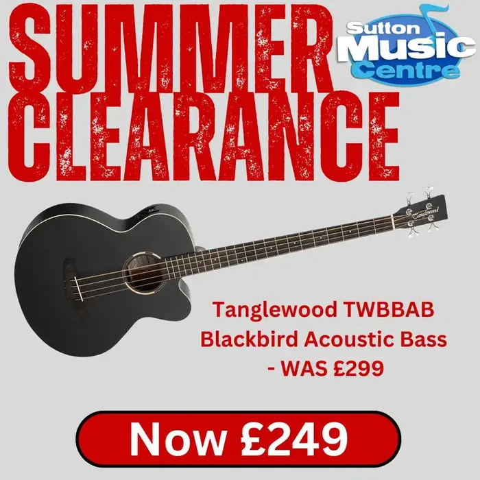 Tanglewood Blackbird Electro Acoustic Bass Guitar TWBBAB