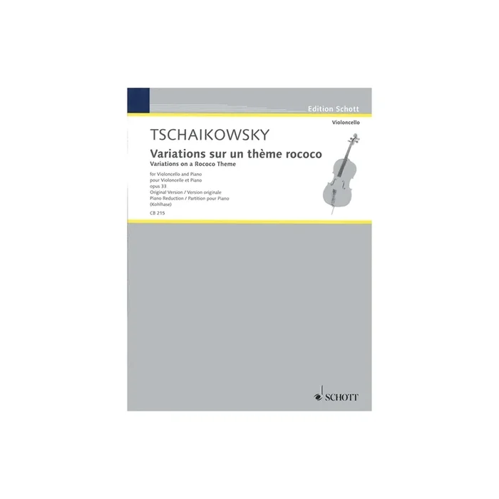 Tchaikovsky, Peter Iljitsch – Variationen über ein Rokoko-Thema op. 33 op. 33