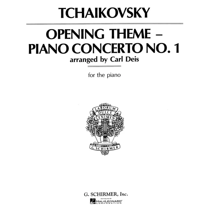 Tchaikovsky, Pyotr Ilyich – Piano Concerto No.1