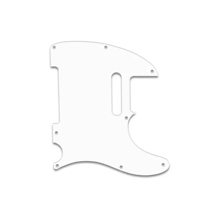 Tele – Thin Shiny White .060″ / 1.52mm Thickness, No Bevelled Edge .060 No Bevel