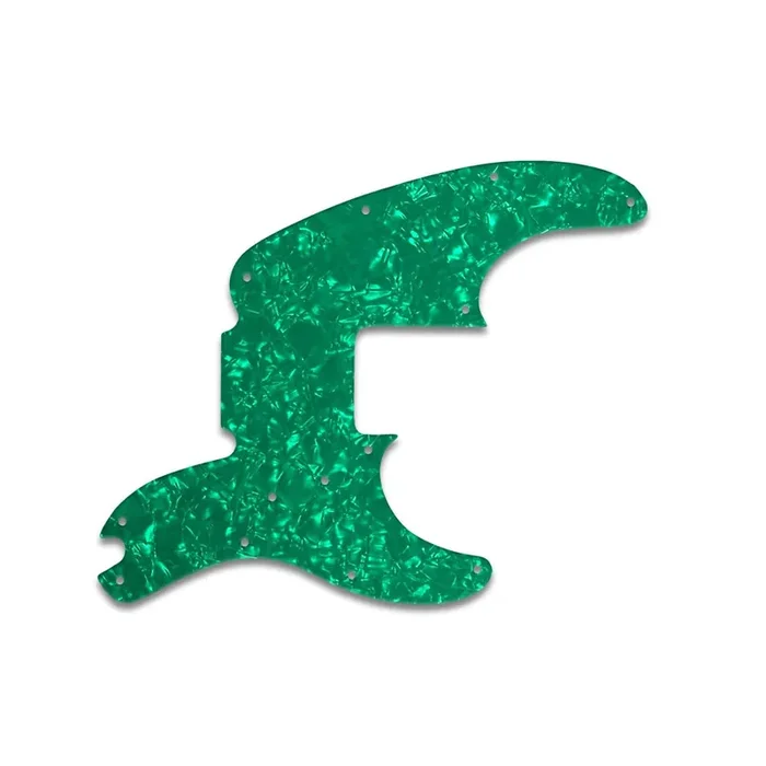 Tele Bass – Green Pearl White/Black/White 3 ply Lamination